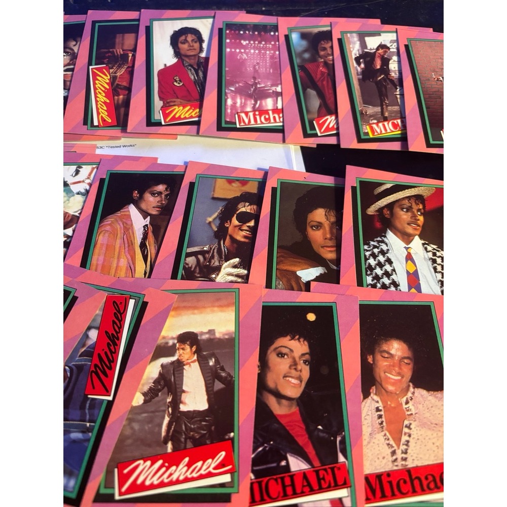 The 1984 Michael Jackson Topps Cards set includes 33 vintage trading cards MINT - Picture 4 of 8